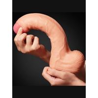 Censan 11 İnç Dual Layer Platinum Silicone Cock