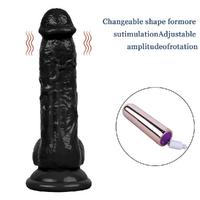 Censan 19CM Gerçekçi Siyah Dildo Yapay Penis