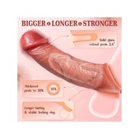 Censan 22 cm Ten Rengi Penis Kılıfı – Gerçekçi Dokulu Uzatıcı