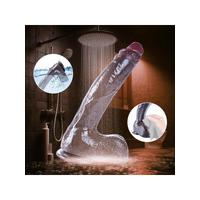 Censan 26 cm Black Giant XXL Gerçekçi Silikon Dildo – Güçlü Vakum Tabanlı, Kalın ve Esnek Tasarım