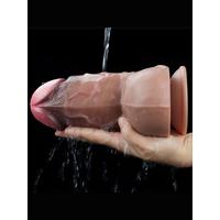 Censan 7.0 İnç Dual Layered Platinum Silicone Cock