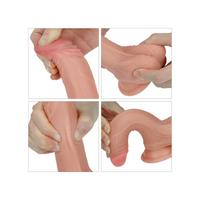 Censan 7 İnç Dual layered Platinum Silicone Cock Dildo