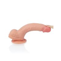 Censan 8.5 İnç Dual layered Platinum Silicone Cock Ten Dildo