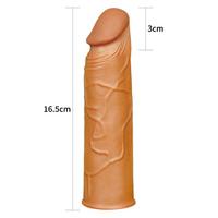 Censan Add 1" Pleasure X Tender Penis Sleeve Brown