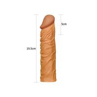 Censan Add 2" Pleasure X Tender Penis Sleeve Brown