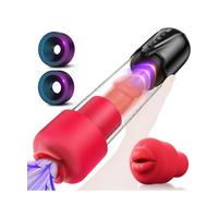 Censan Cafatop 3’ü 1 Arada Erkek Vakum Pompası ve Mastürbatörü – Elektrikli Otomatik Emiş, Penis Büyütücü ve 2 Yedek Kılıf + 3 Penis Halkası, Pembe İç Kılıf, USB Şarjlı