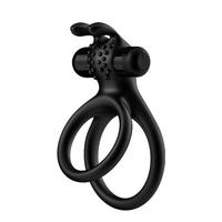 Censan Çift Halkalı Manyetik Şarjlı Penis ve Testis Halkası – Klitoris Uyarıcılı, Suya Dayanıklı, Çiftler İçin Tasarlanmış Titreşimli Model