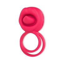 Censan Çift Halkalı Şarjlı Titreşimli Penis Halkası – Esnek Silikon, Geciktirici ve Klitoris Uyarıcılı