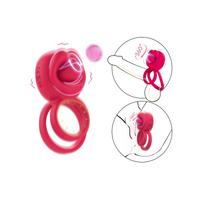 Censan Çift Halkalı Şarjlı Titreşimli Penis Halkası – Esnek Silikon, Geciktirici ve Klitoris Uyarıcılı