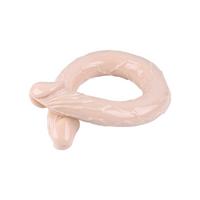 Censan Çift Taraflı Esnek Dildo 40 cm – Gerçekçi Dokulu Ten Renk