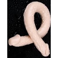 Censan Çift Taraflı Esnek Dildo 40 cm – Gerçekçi Dokulu Ten Renk