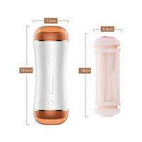 Censan Çift Taraflı Şarjlı Titreşimli Mastürbatör – Vajina & Ağız | 10 Modlu Güçlü Titreşim | Su Geçirmez