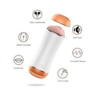 Censan Çift Taraflı Şarjlı Titreşimli Mastürbatör – Vajina & Ağız | 10 Modlu Güçlü Titreşim | Su Geçirmez