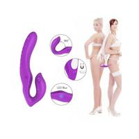 Censan Çift Titreşim Motorlu Strapless Giyilebilir Çift Taraflı Vibratör – 180° Bükülebilir, IPX7 Su Geçirmez