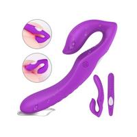 Censan Çift Titreşim Motorlu Strapless Giyilebilir Çift Taraflı Vibratör – 180° Bükülebilir, IPX7 Su Geçirmez