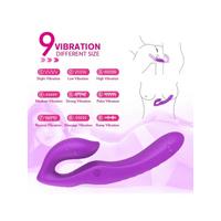 Censan Çift Titreşim Motorlu Strapless Giyilebilir Çift Taraflı Vibratör – 180° Bükülebilir, IPX7 Su Geçirmez