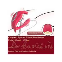 Censan Çiftler İçin Akıllı Titreşimli G-Spot ve Klitoris Uyarıcı Vibratör – Uygulama Kontrollü, Su Geçirmez, Çift Motorlu