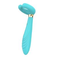 Censan Çiftler için Klitoris Vibratörü – 3 Motorlu Çok Fonksiyonlu Konsolador ve Penis Masajörü (Mavi)