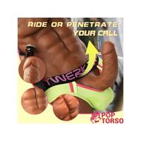 Censan Daniel Yarım Vucüt Gerçekçi Erkek Seks Mastürbasyon – Büyük Yapay Penisli, TPE Malzemeli, Kadın ve Eşcinsel Kullanım