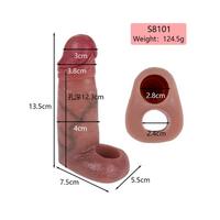 Censan Dolgulu Testis Geçmeli Penis Kılıfı Model no: S8101