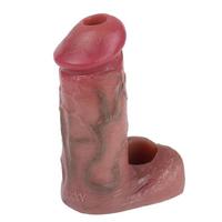 Censan Dolgulu Testis Geçmeli Ucu Açık Penis Kılıfı Model no: S8102