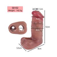 Censan Dolgulu Testis Geçmeli Ucu Açık Penis Kılıfı Model no: S8102