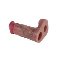 Censan Dolgulu Testis Geçmeli Ucu Açık Penis Kılıfı Model no: S8102