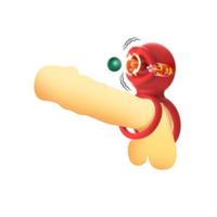 Censan G-Noktası Uyarımlı Dönen (swing) Haraketli Dilli Titreşimli Penis Halkası – Çift Yönlü Zevk