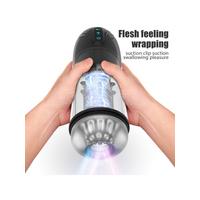 Censan İnleme Sesli ve Titreşimli Otomatik Modern Suni Vajina Mastürbatör – 7 Modlu Dönebilen, USB Şarjlı