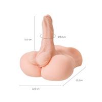 Censan Juicy Pussy Penis Masturbator TPE Ten 25 cm 19 cm Dildo