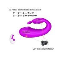 Censan Kablosuz Kumandalı Şarjlı 2 in 1 Giyilebilir Rabbit Mini Vibratör