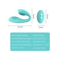 Censan Kablosuz Kumandalı Tırtıklı Klitoris ve G-Spot Uyarıcı 2 in 1 Çift C Vibratör