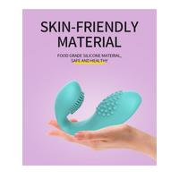 Censan Kablosuz Kumandalı Tırtıklı Klitoris ve G-Spot Uyarıcı 2 in 1 Çift C Vibratör