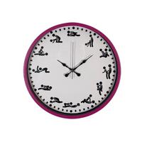 Censan Kamasutra Temalı (Pozizyonlu) Duvar Saati Pembe