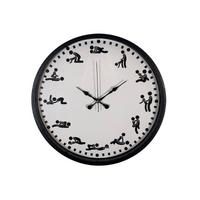 Censan Kamasutra Temalı (Pozizyonlu) Duvar Saati Siyah