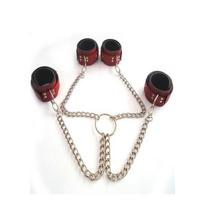 Censan Kırmızı Deri El Ayak Kelepçesi