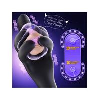 Censan LongZ-Black – Erkekler için 10 Modlu Titreşimli ve 10 Modlu Sıkma Fonksiyonlu Mastürbatör