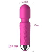 Censan Mini Wand Massager Şarjlı Vibratör - Pembe