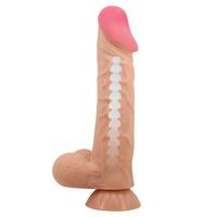 *Censan Ortan 9.4 İnç Kıkırdak Yapılı Gerçek Deri Yapılı Dildo(Hızlı Teslimat,Kurye Dahil)