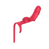 Censan Parmak takılabilir fiziksel dildo + Gül Titreşimli 2'si 1 arada yeni tasarım parmak vibratörü