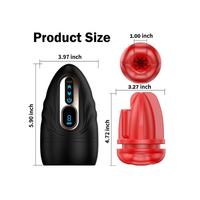 Censan Şarjlı Isıtmalı ve Titreşimli Silikon Dudak Girişli Otomatik Oral Mastürbatör