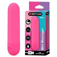Censan Stefan Mini Massager Bullet Vibratör Kırmızı