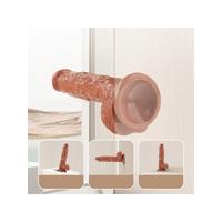 Censan Su Fışkırtma Fonksiyonlu Gerçekçi Vantuzlu Melez Dildo