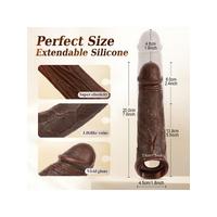 Censan Telefon Kontrollü Melez Renkte Titreşimli Penis Kılıfı