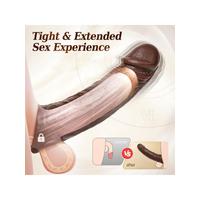 Censan Telefon Kontrollü Melez Renkte Titreşimli Penis Kılıfı