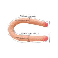 Censan Ten Rengi 55 cm Çift Taraflı Dildo Model No:1034