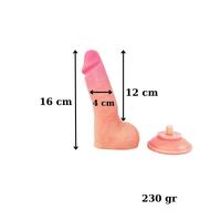 Censan Ultra Gerçekçi 16 Cm Kıkırdaklı Dildo
