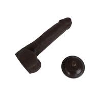 Censan Ultra Gerçekçi 24 Cm Brown Melez Kıkırdaklı Dildo