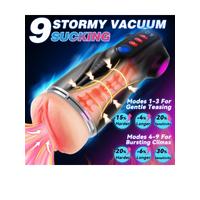 Censan Uoffile Erkek Mastürbatörü – 3 Değiştirilebilir Kılıf, 9 Emiş & 9 Titreşim Modu