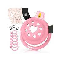 Censan Yumuşak Kalp Desenli Silikon Erkek Penis Kafesi